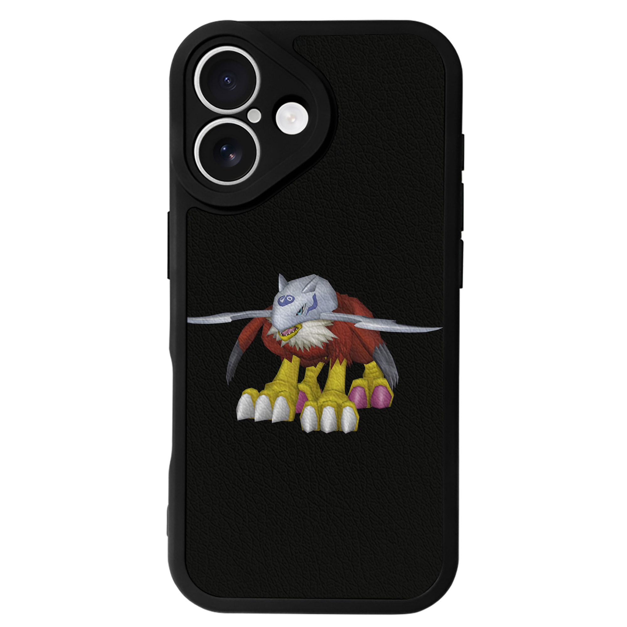 （画像用） Digimon デジタルモンスター/デジモン 【iPhone 16シリーズ対応】シリコンスマホケース（レザー調） 材質：シリコン